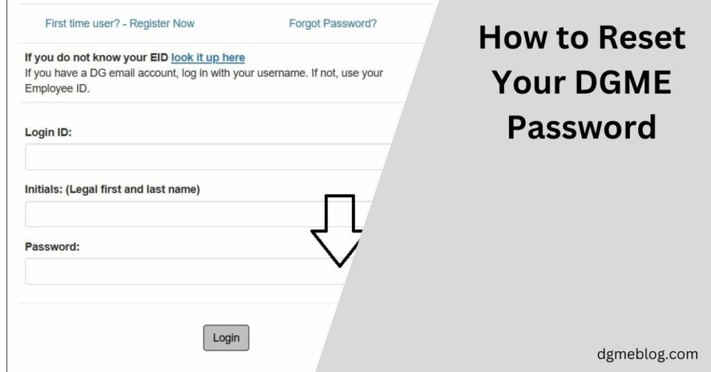 How to Reset Your DGME Password